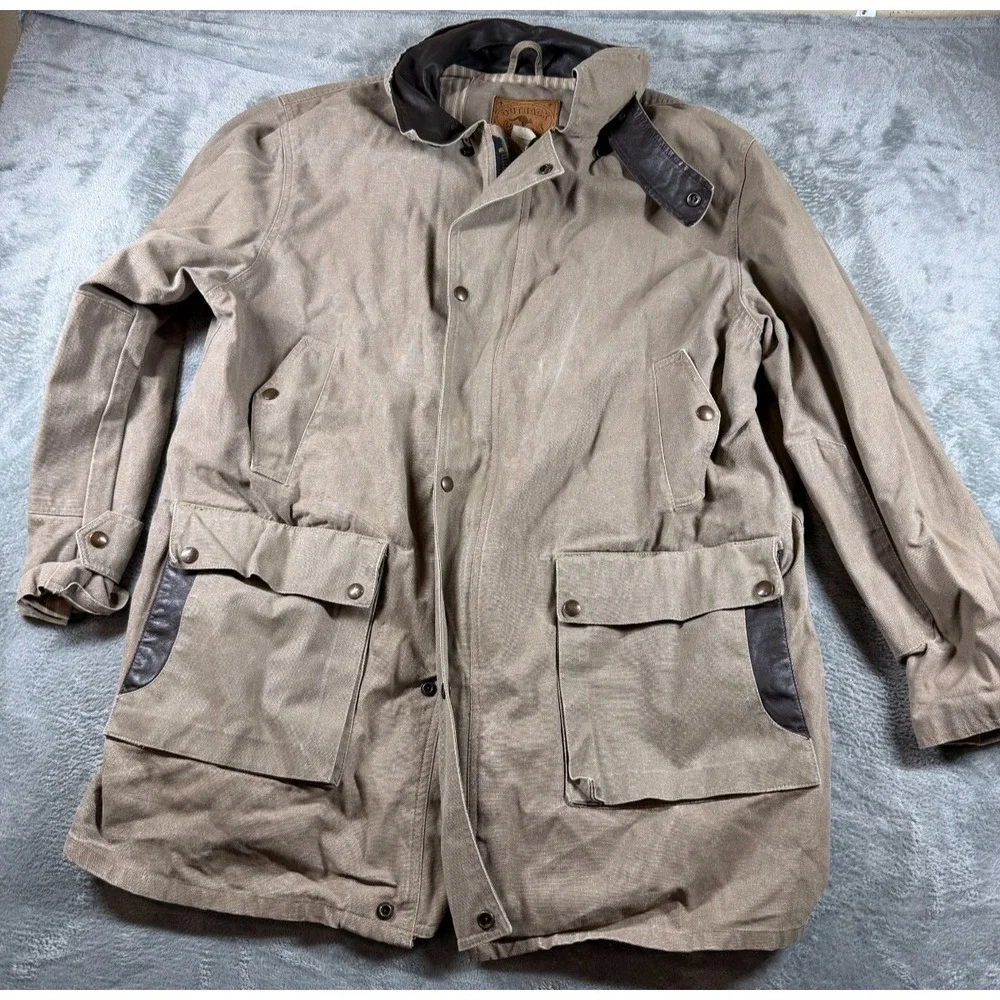 Outback West Canvas Field Jacket for Corral West Ranchwear Mens XL Brown